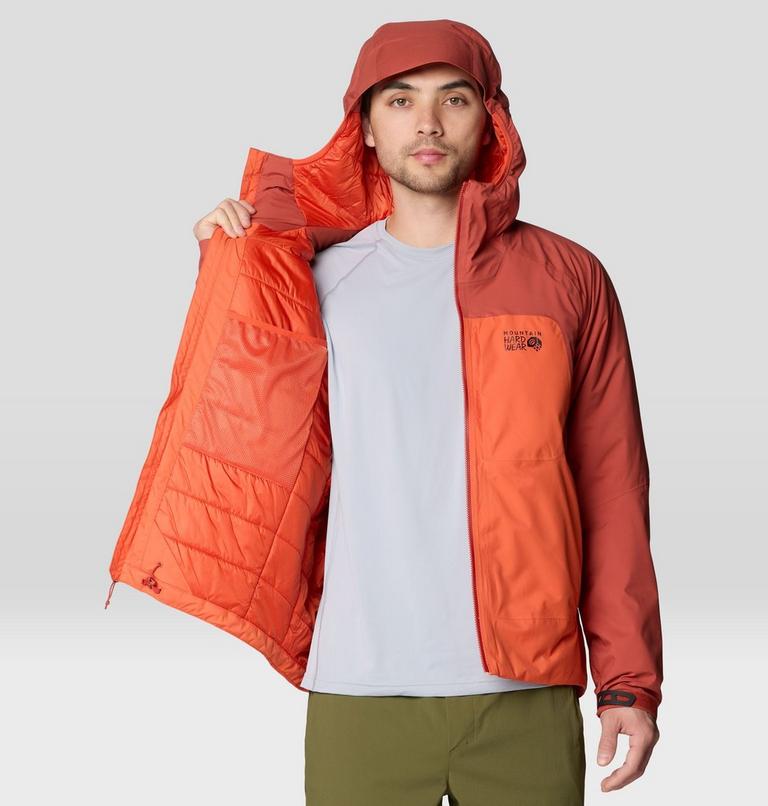 Men's Stretch Ozonic Insulated Jacket, Color: Aspect, Mars Red, image 8