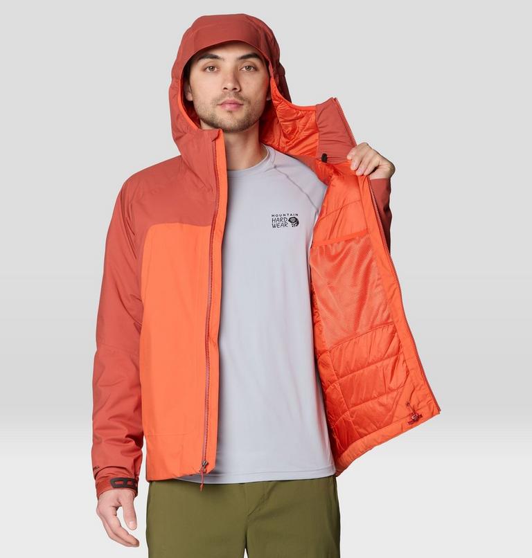 Men's Stretch Ozonic Insulated Jacket, Color: Aspect, Mars Red, image 9