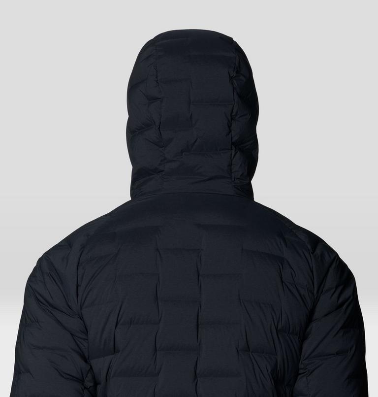 Men's StretchDown Hooded Jacket, Color: Black, image 7