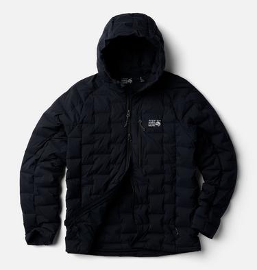 Men's StretchDown Hooded Jacket, Color: Black, image 10