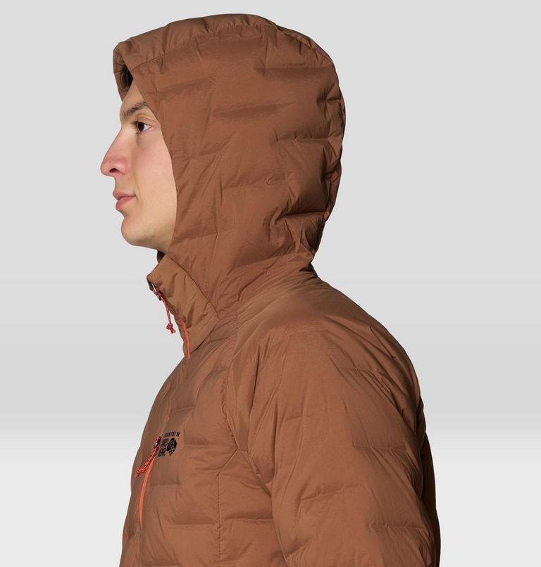 Men's StretchDown Hooded Jacket, Color: Morel, image 5