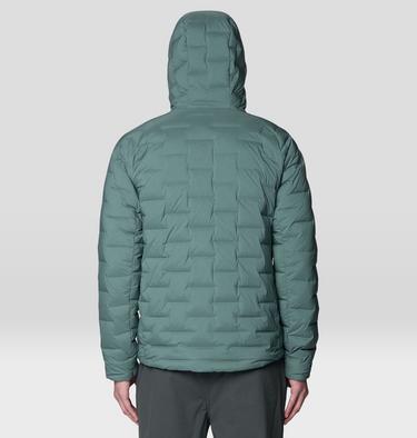Men's StretchDown Hooded Jacket, Color: Thunderhead Grey, image 11