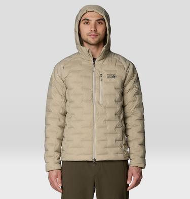 Men's StretchDown Hooded Jacket, Color: Badlands, image 24