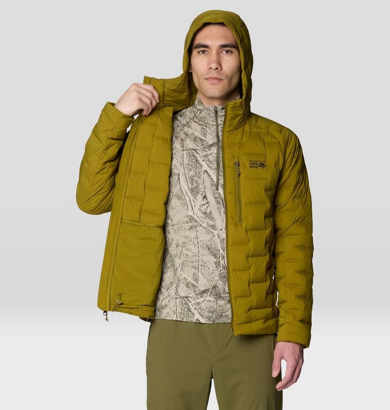Men's StretchDown Hooded Jacket, Color: Vetiver, image 7
