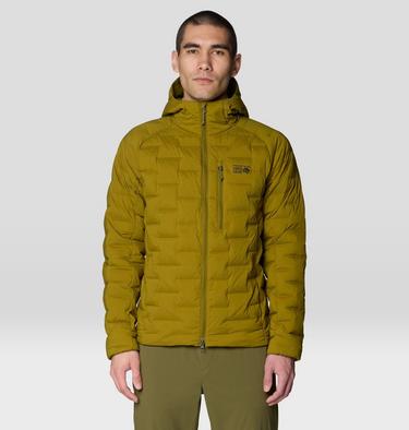 Men's StretchDown Hooded Jacket, Color: Vetiver, image 7