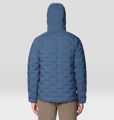 Men's StretchDown Hooded Jacket, Color: Astral Blue, image 7