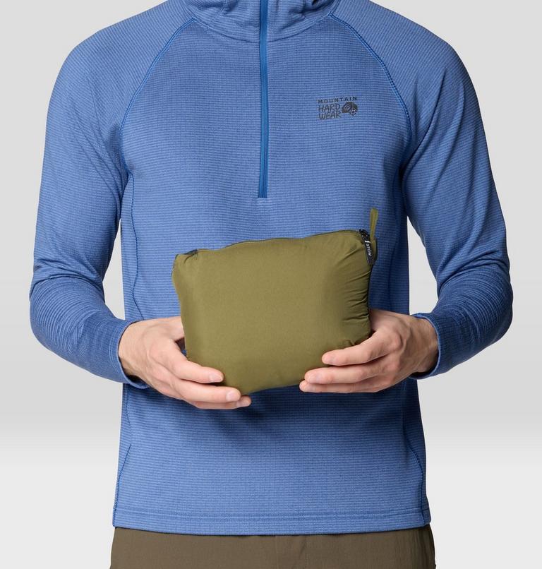 Men's StretchDown Light Jacket, Color: Combat Green, image 7