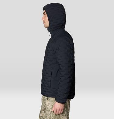 Men's StretchDown Light Hooded Jacket, Color: Black, image 20