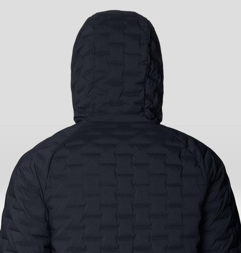 Men's StretchDown Light Hooded Jacket, Color: Black, image 7
