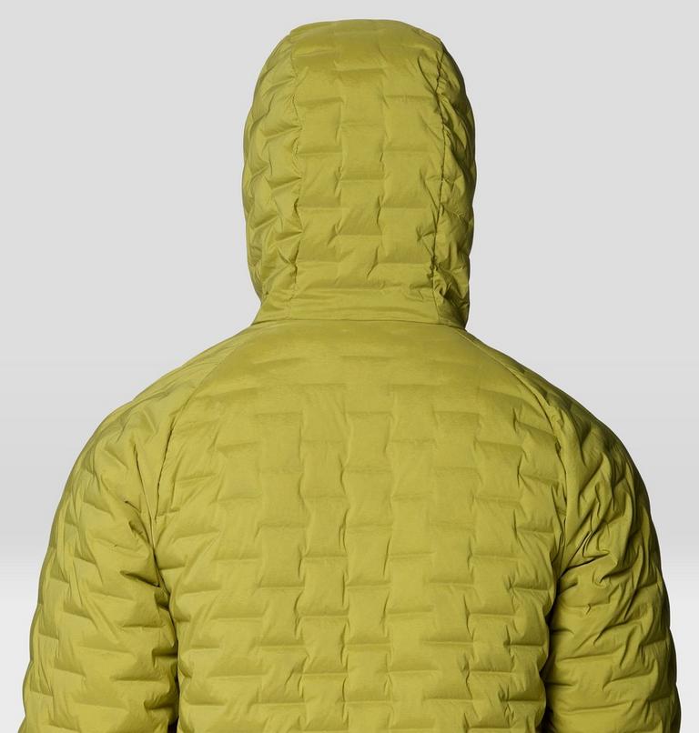 Men's StretchDown Light Hooded Jacket, Color: Bright Fatigue, image 6