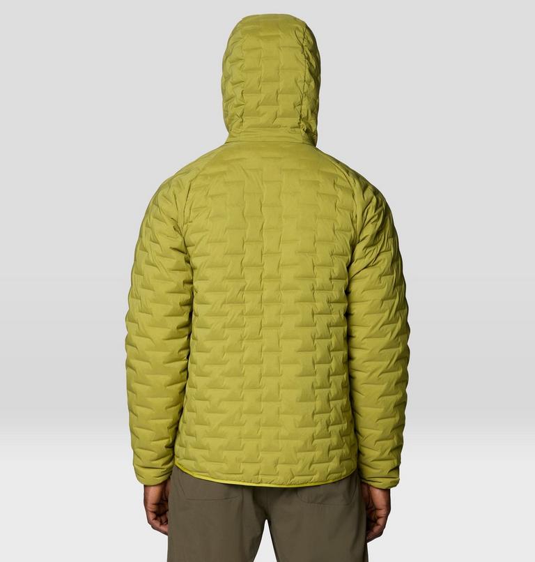 Men's StretchDown Light Hooded Jacket, Color: Bright Fatigue, image 2