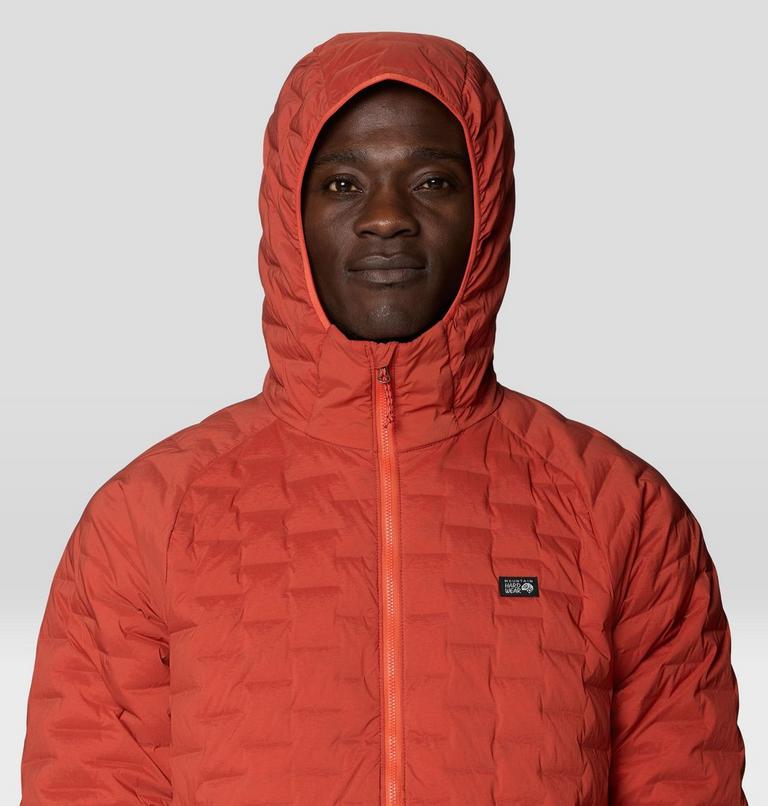 Men's StretchDown Light Hooded Jacket, Color: Mars Red, image 5