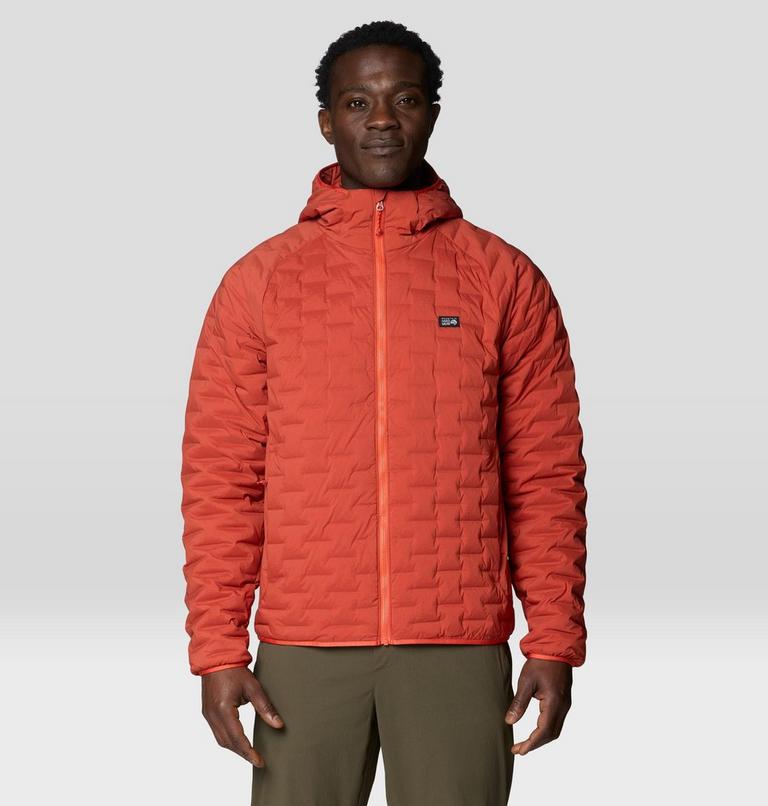 Men's StretchDown Light Hooded Jacket, Color: Mars Red, image 1