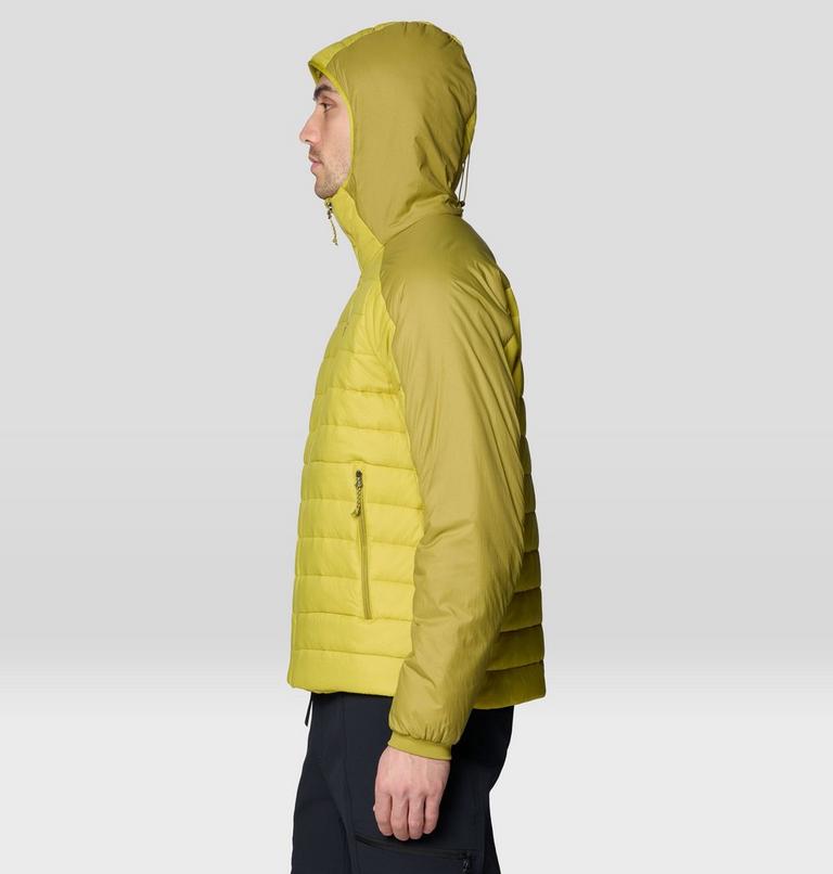 Men's Free Element Hooded Jacket, Color: Lucky Chard, Bright Fatigue, image 3