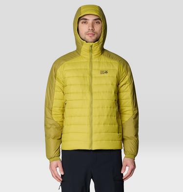Men's Free Element Hooded Jacket, Color: Lucky Chard, Bright Fatigue, image 12