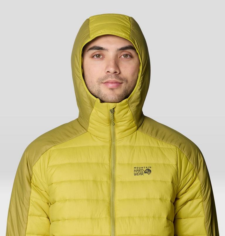 Men's Free Element Hooded Jacket, Color: Lucky Chard, Bright Fatigue, image 5