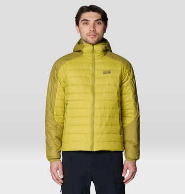 Men's Free Element Hooded Jacket, Color: Lucky Chard, Bright Fatigue, image 5
