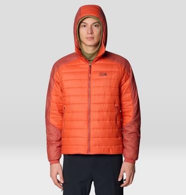 Men's Free Element Hooded Jacket, Color: Aspect, Mars Red, image 8