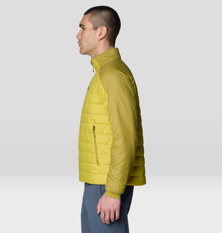 Men's Free Element Jacket, Color: Lucky Chard, Bright Fatigue, image 3