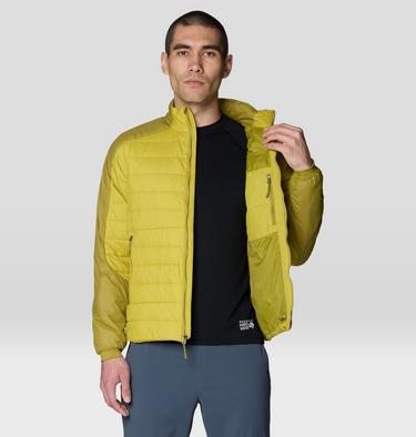 Men's Free Element Jacket, Color: Lucky Chard, Bright Fatigue, image 4