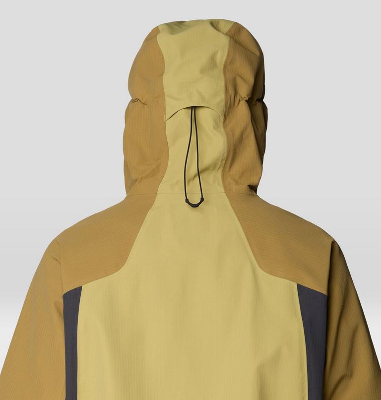 Men's Warp Factor 3L Hooded Jacket, Color: Forest Moss, Grassland, Shark, image 9