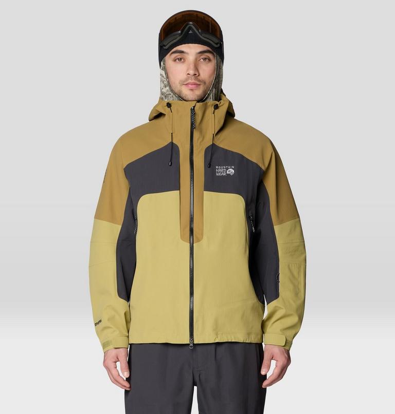 Men's Warp Factor 3L Hooded Jacket, Color: Forest Moss, Grassland, Shark, image 1