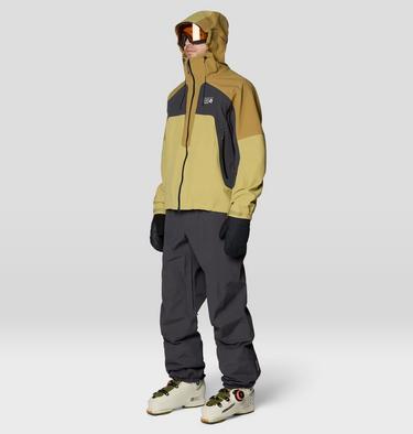Men's Warp Factor 3L Hooded Jacket, Color: Forest Moss, Grassland, Shark, image 2
