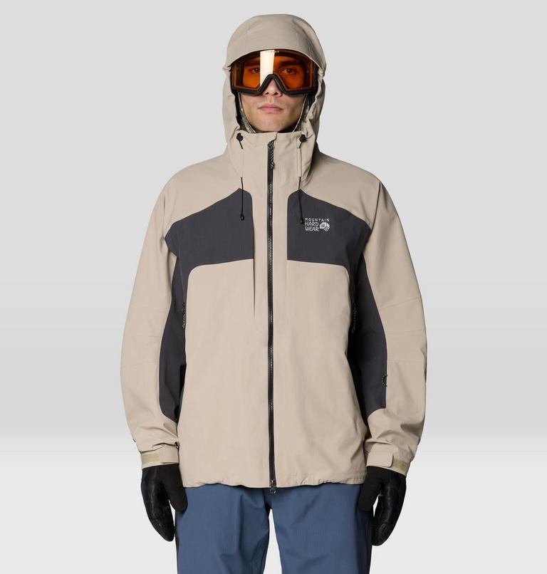 Men's Warp Factor 3L Hooded Jacket, Color: Badlands, Shark, image 5