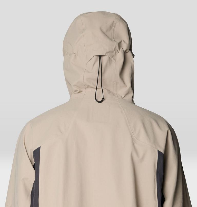 Men's Warp Factor 3L Hooded Jacket, Color: Badlands, Shark, image 9