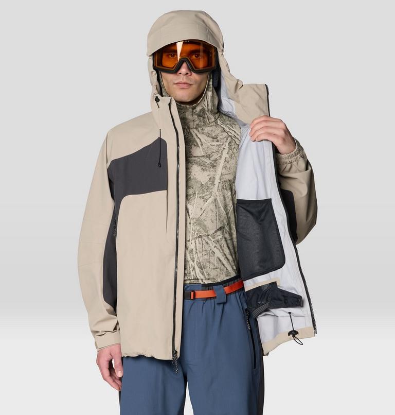 Men's Warp Factor 3L Hooded Jacket, Color: Badlands, Shark, image 11