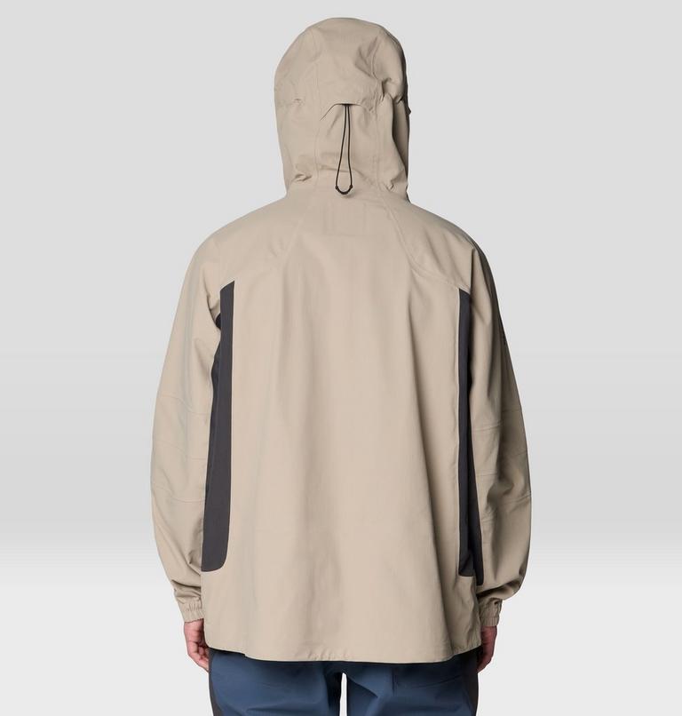 Men's Warp Factor 3L Hooded Jacket, Color: Badlands, Shark, image 3