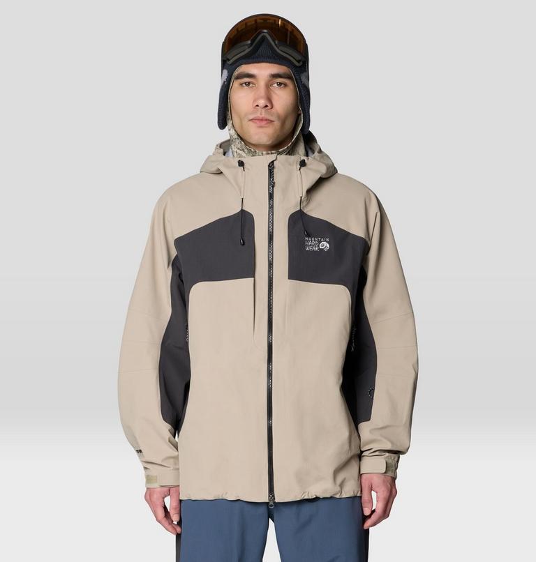 Men's Warp Factor 3L Hooded Jacket, Color: Badlands, Shark, image 1