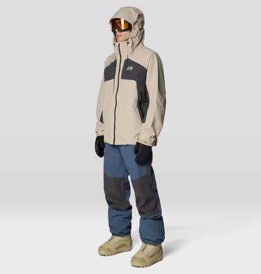 Men's Warp Factor 3L Hooded Jacket, Color: Badlands, Shark, image 6