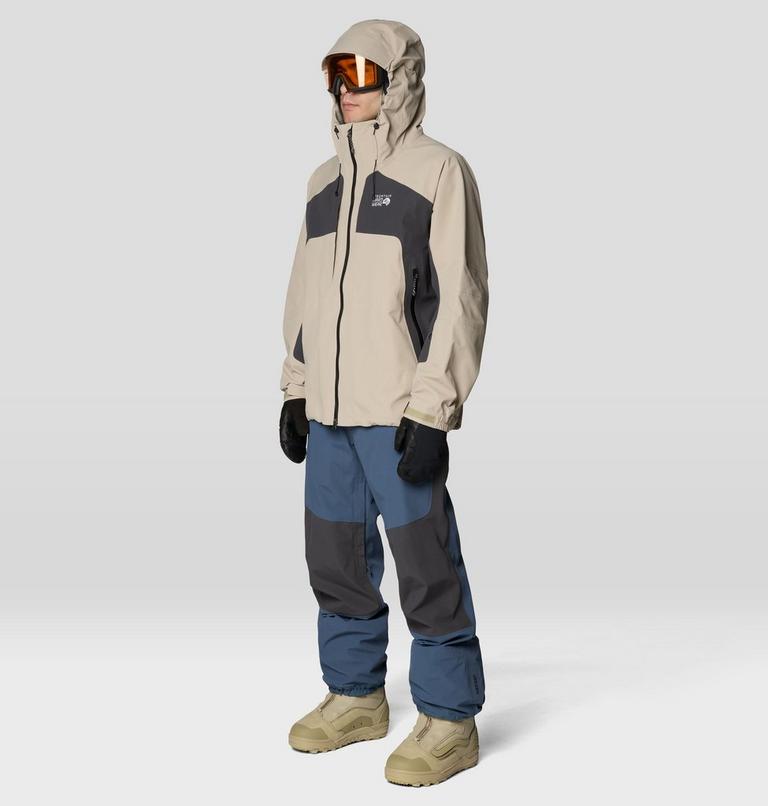 Men's Warp Factor 3L Hooded Jacket, Color: Badlands, Shark, image 2