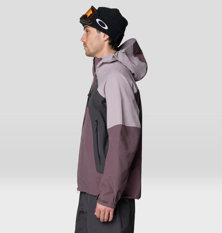 Men's Warp Factor 3L Hooded Jacket, Color: Purple Sage, Mystic Purple, Shark, image 4
