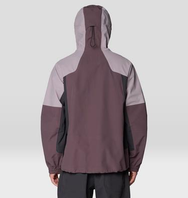 Men's Warp Factor 3L Hooded Jacket, Color: Purple Sage, Mystic Purple, Shark, image 11