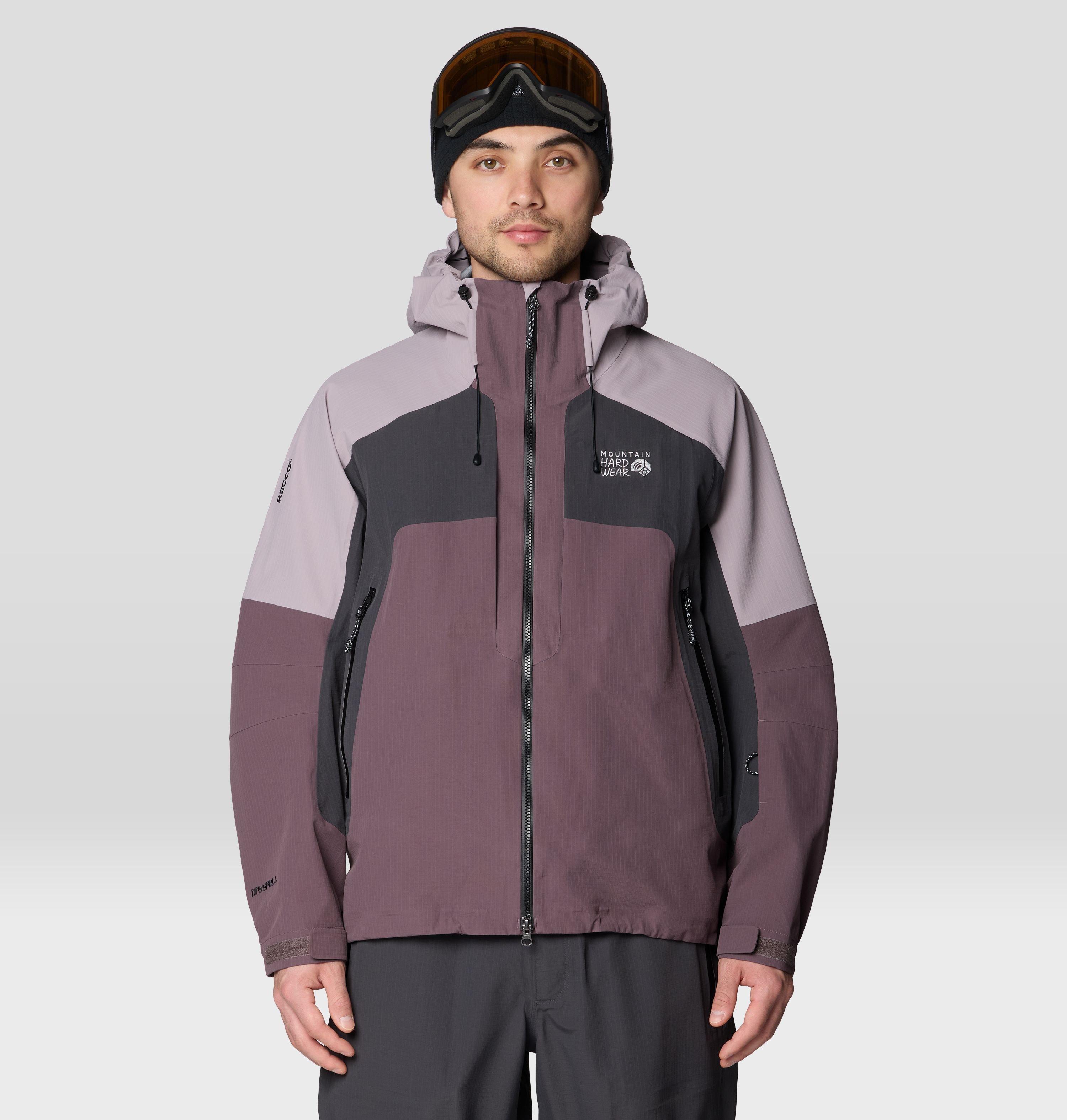 Mountain Hardwear Men's Warp Factor 3L Hooded Jacket - S - Purple