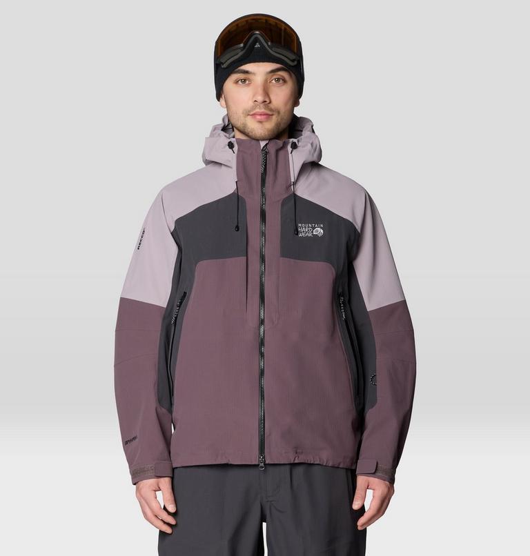 Men's Warp Factor 3L Hooded Jacket, Color: Purple Sage, Mystic Purple, Shark, image 1