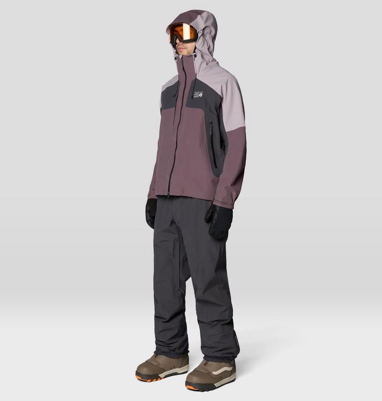 Men's Warp Factor 3L Hooded Jacket, Color: Purple Sage, Mystic Purple, Shark, image 2