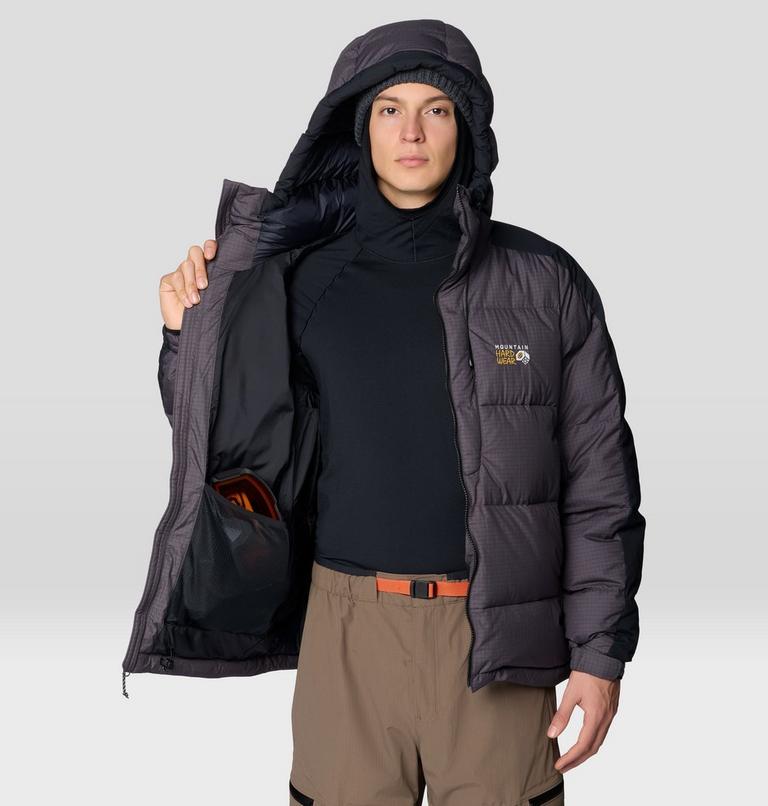 Men's Flow Factor Down Jacket, Color: Shark, Black, image 9