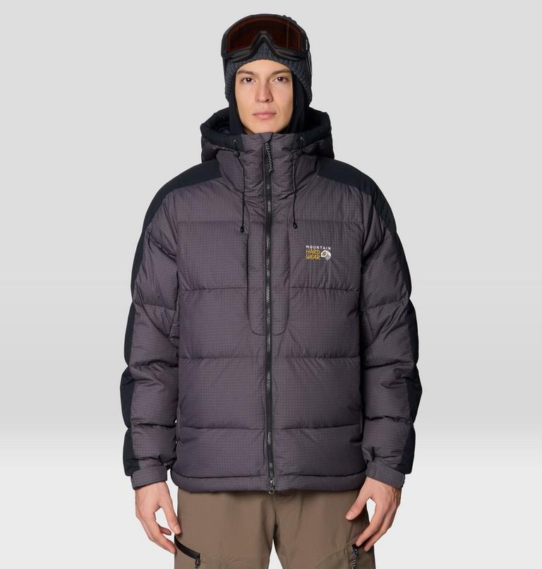 Men's Flow Factor Down Jacket, Color: Shark, Black, image 1