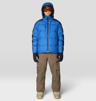 Men's Flow Factor Down Jacket, Color: Berry Blue, image 4