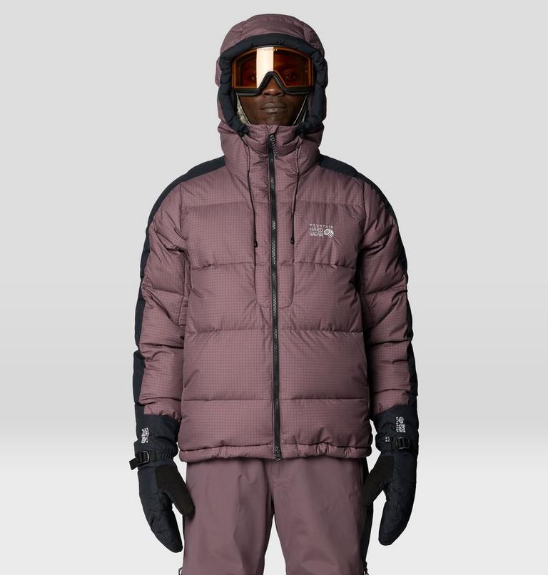 Men's Flow Factor Down Jacket, Color: Purple Sage, Shark, image 6