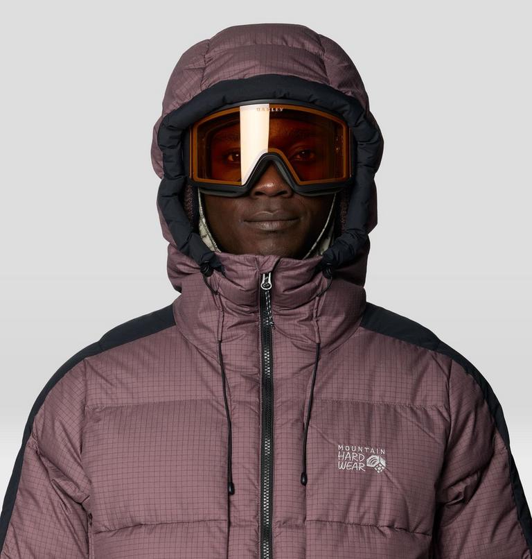 Men's Flow Factor Down Jacket, Color: Purple Sage, Shark, image 7