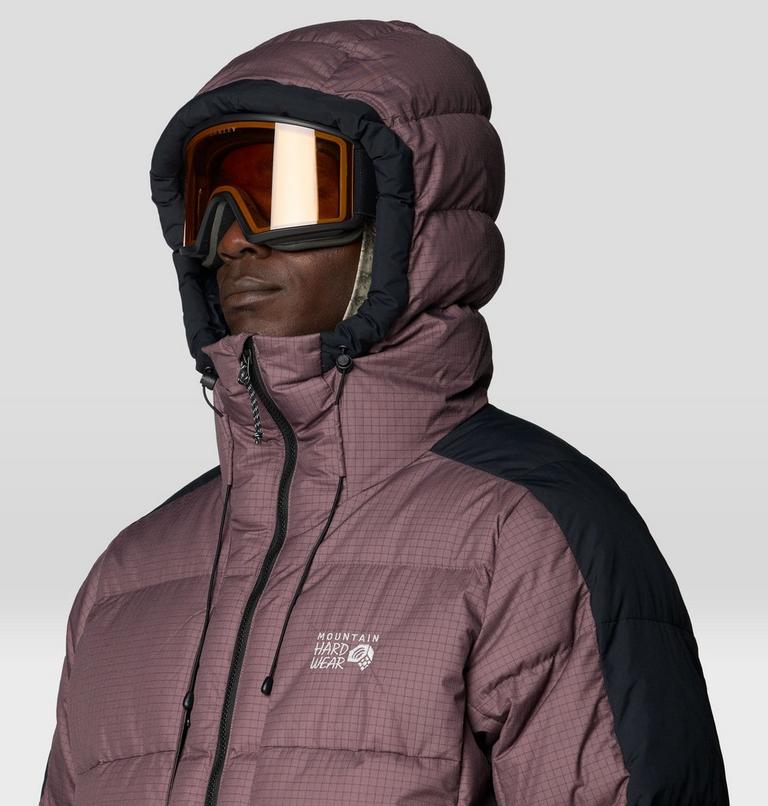Men's Flow Factor Down Jacket, Color: Purple Sage, Shark, image 8