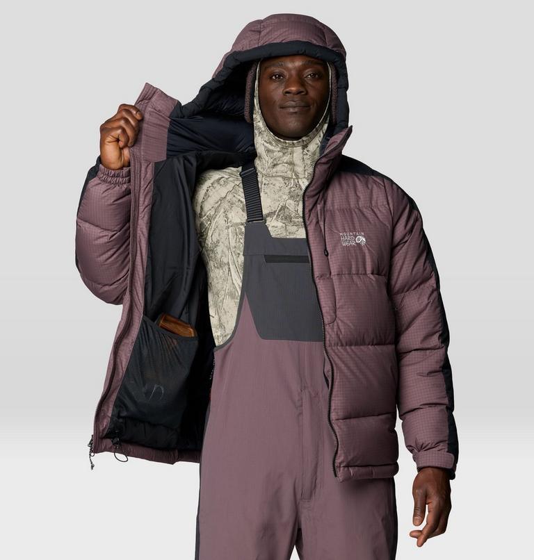 Men's Flow Factor Down Jacket, Color: Purple Sage, Shark, image 11