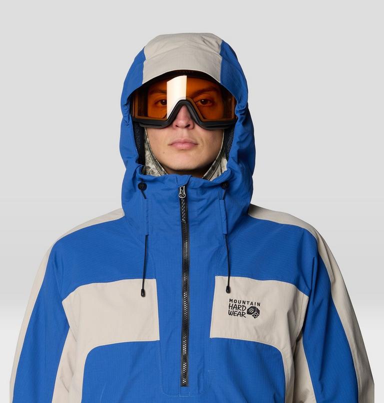 Men's Warp Factor Anorak, Color: Berry Blue, Sandblast, image 6