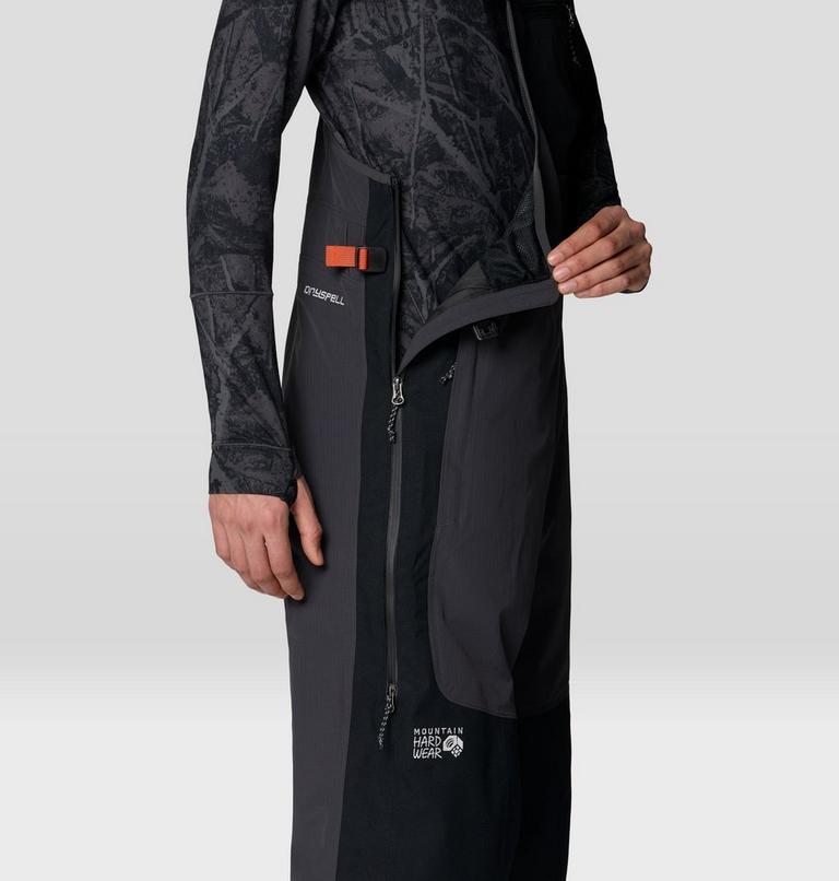 Men's Warp Factor Bib, Color: Shark, Black, image 8