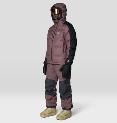 Men's Warp Factor Bib, Color: Purple Sage, Shark, image 2