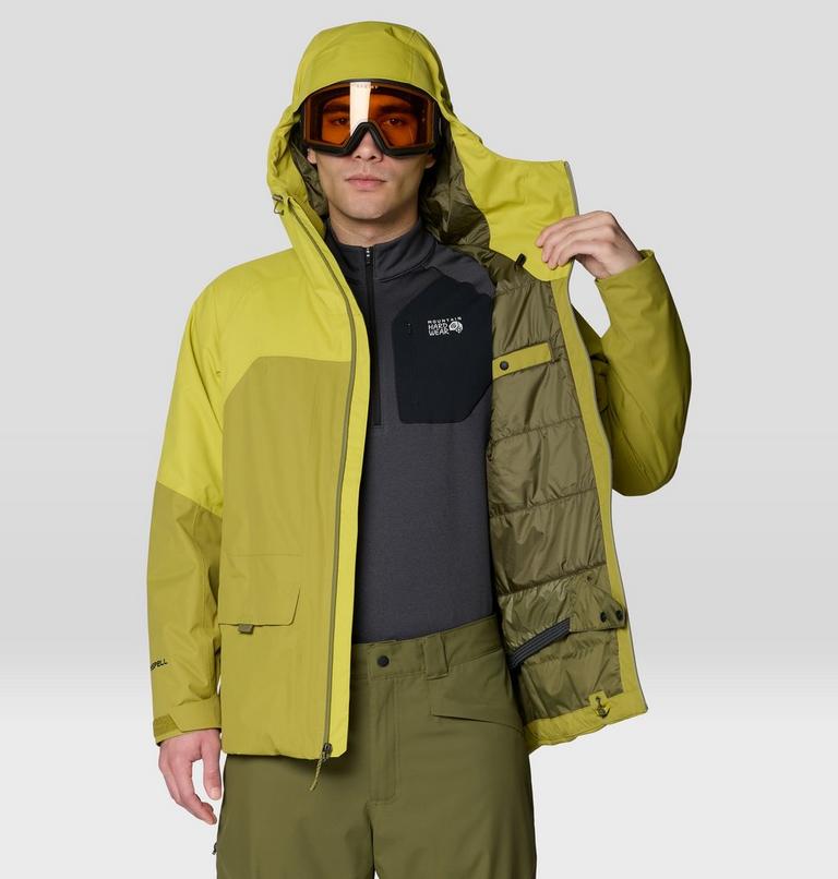 Men's Firefall Insulated Jacket, Color: Bright Fatigue, Lucky Chard, image 9